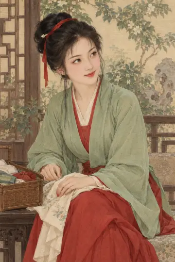 晴雯画像